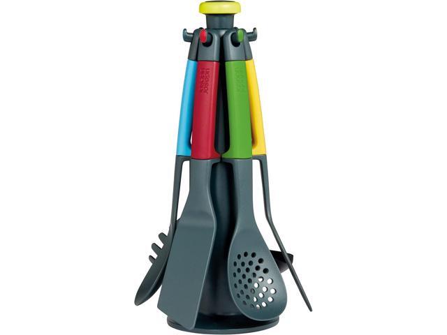 Casdon Joseph Joseph Elevate Colourful Kitchen Utensil Set for Children Aged 3 Years & Up Comes with Rotating Storage Stand!