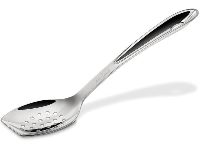 All-Clad Specialty Stainless Steel Kitchen Gadgets Slotted Spoon Kitchen Tools, Kitchen Hacks Silver