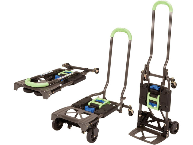 COSCO Shifter Multi-Position Folding Hand Truck and Cart, 300 lb. Weight Capacity, Green, 12222PBG1E