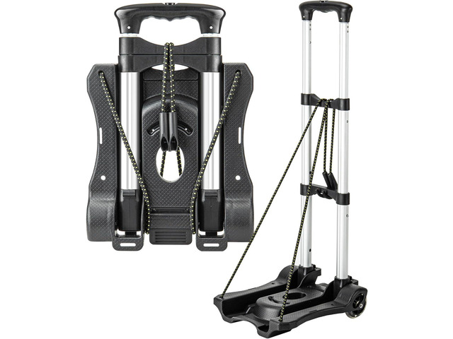 Small Folding Hand Truck Dolly with 2 Wheels, Lightweight Aluminum Foldable Luggage Cart, Collapsible Cart Portable Dolly for Airport Travel Moving...
