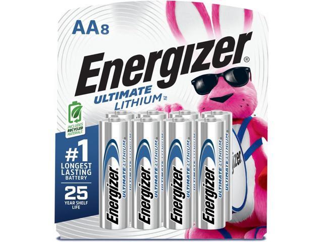 Energizer Ultimate Lithium AA Batteries (8 Pack), 1.5V Lithium Double A Batteries