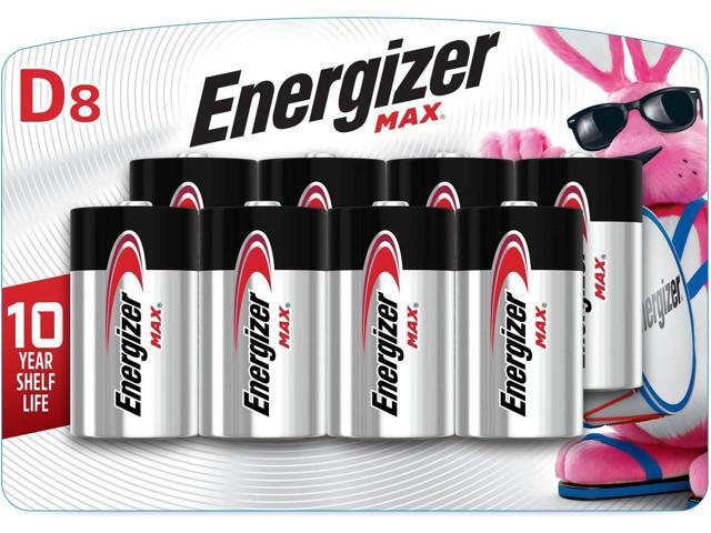Energizer MAX D Batteries (8 Pack), D Cell Alkaline Batteries