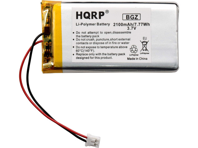 HQRP Battery Compatible with Uniden Guardian UDR744 UDR744HD UDR777HD UDR780HD 634169 Monitor 3.7v 2.1Ah 2100mAh