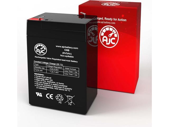 AJC Battery Compatible with Werker WKA6-5F 6V 5Ah Sealed Lead Acid Battery
