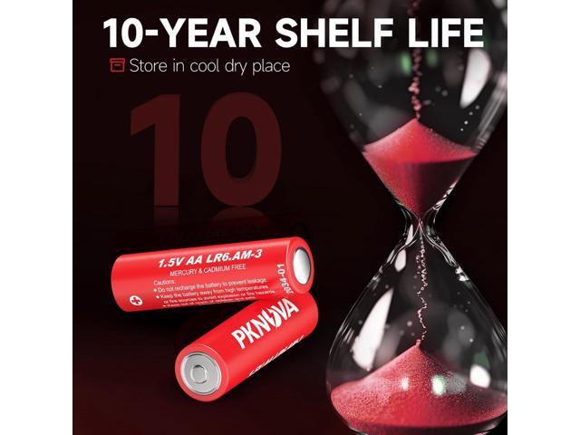 AA Battery Double A Batteries 1.5V Alkaline for TV Remote Household and Electronic Devices - 100 Pack LR6 Battery