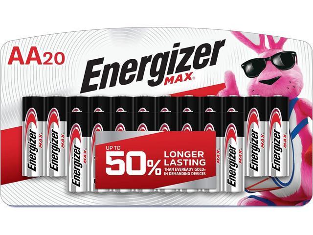 Energizer MAX AA Batteries (20 Pack), Double A Alkaline Batteries
