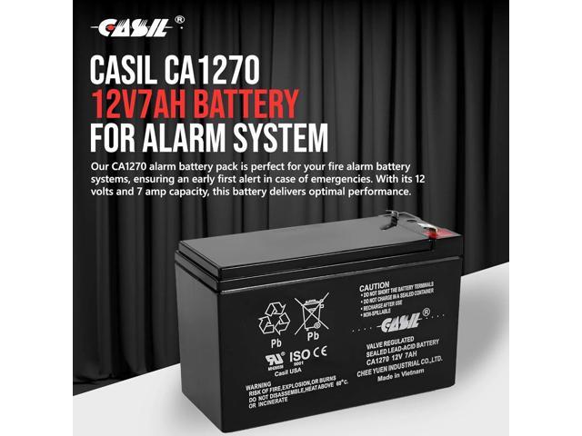 Casil 1 Pack 12V 7AH CA1270 First Alert ADT Alarm Battery