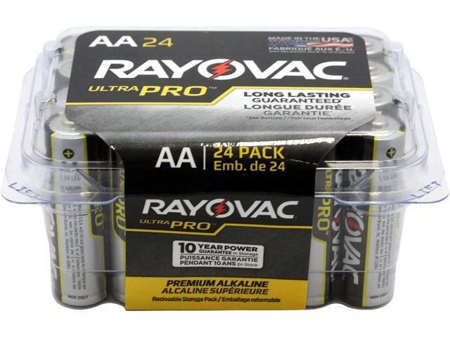 Ray-o-Vac Battery,AA,Alkaline,Package Quantity:24 per Pack