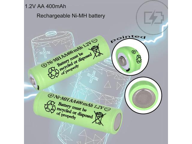 16 Packs Solar Lights AA Batteries 1.2Vots 400mah Ni-MH,Rechargeable Double A Solar Battery for Outdoor Solar Lights, String Lights, Pathway Lights