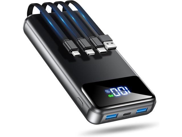 OHOVIV Portable Charger Power Bank 50000mAh Battery Pack, 22.5W Fast Charging PowerBank with Built in Cables,Travel Essential USB-C Portable Phone...