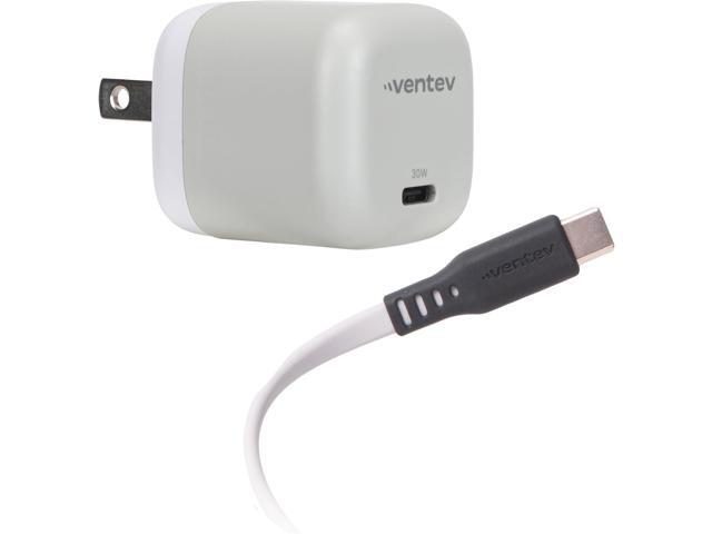 Ventev 30W USB-C Wall Charger with 3.3ft USB-C Cable for iPhone 17, Pro, Pro Max & Air, iPhones 16-15, AirPods Pro, iPad Pro, iPad Air, Pixel 9,.