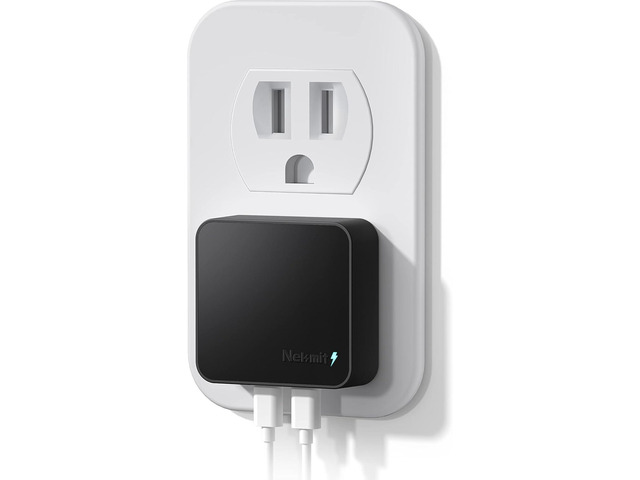 Nekmit Dual Port USB C Wall Charger, 40W PD Fast Charging USB C Wall Plug Adapter, Flat Thin Slim Charger Block for iPhone 14/14 Pro/14 Pro Max,...