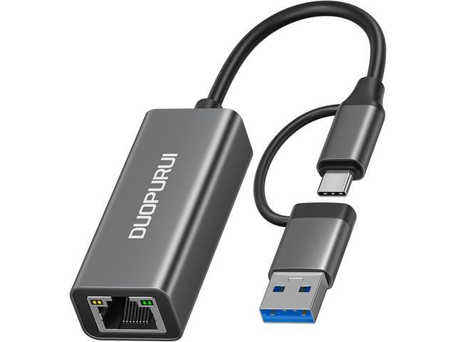 USB to Ethernet Adapter,USB C to RJ45 1 Gigabit LAN Network Adapter,Aluminum Case,Ethernet Adapter for Laptop,MacBook Pro/Air,Surface.