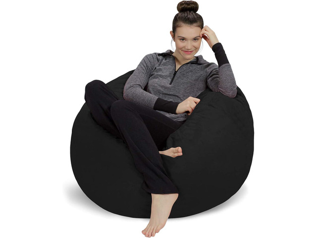 Sofa Sack Bean Bag Chair - Plush, Ultra Soft - Memory Foam Bean Bag Chair with Microsuede Cover - Stuffed Foam Filled Furniture and Accessories for...