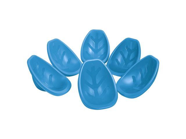 ECR4Kids Leaf Floor Seat, Rocker Chair, Peacock Blue, 6-Piece
