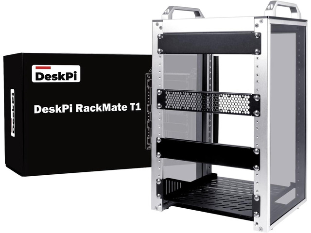 GeeekPi 8U Server Cabinet, 10 inch Server Rack for Network, Servers, Audio, and Video Equipment, DeskPi RackMate T1 Rackmount, 7.87 inch Depth