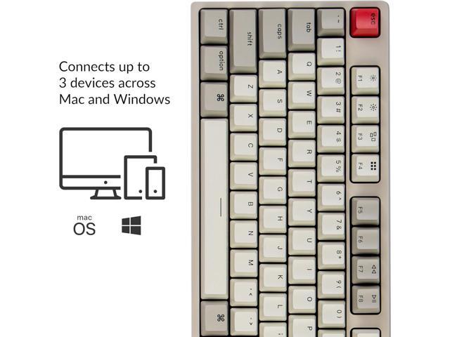 Keychron C2 Full Size Hot-swappable Wired Mechanical Keyboard Compatible with Mac, Keychron Red Switch, 104 Keys ABS Retro Color Keycaps Gaming...