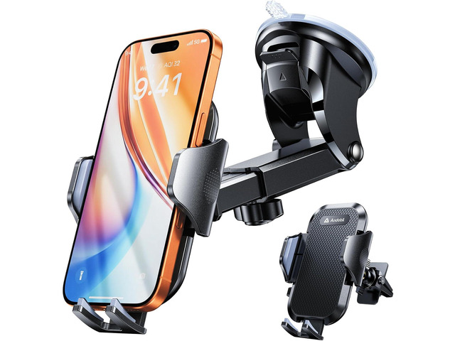 andobil 2025 Military-Grade Car Phone Holder [Upgraded Strongest Suction & Clip] Phone Holders for Your Car, Dashboard Windshield Vent Car Phone...