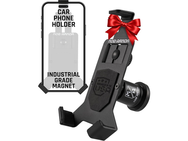 Mob Armor Heavy Duty Magnetic Phone Mount for Car - Universal Car Phone Holder for iPhone & Android, Strong Magnet for Off-Road & Commercial...