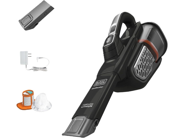 BLACK+DECKER dustbuster Portable Vacuum Cordless Handheld, Small Hand Vacuum Cleaner for Dorm Home and Car, Powerful 20V AdvancedClean+ (HHVK515J00FF)