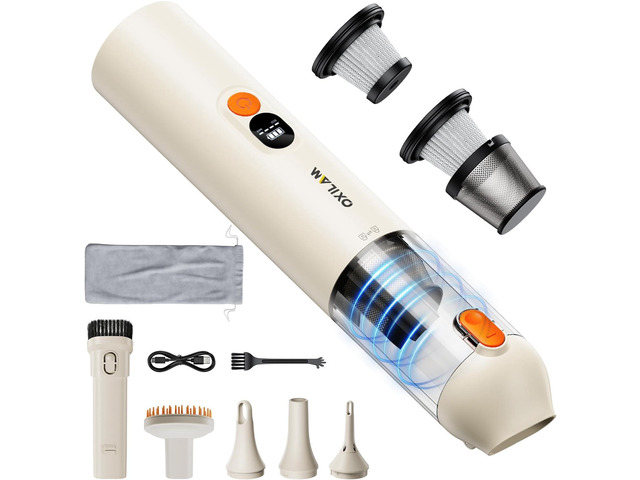 OXILAM Car Vacuum Handheld Vacuum Portable Cordless-14000PA High Power, Blow & Suction 2 in 1, Up to 30 Mins Runtime, Small Vacuum Cleaner for...