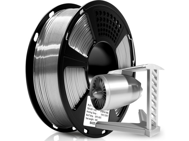 Geeetech Silk PLA Filament 1.75mm for 3D Printer, Metal-Like Shiny 3D Filament 1kg (2.2lbs) 1 Spool, Dimensional Accuracy +/- 0.02 mm, Metallic...