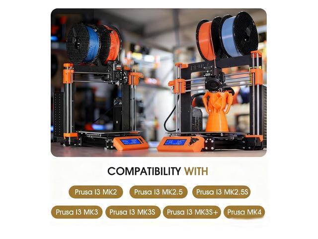 FYSETC Prusa Build Plate MK52 MK3S+ MK4 Spring Steel Surface: Textured PEI - PET-CF Double-Sided Flexible PEI Sheet 253.8x241mm Hot Bed Cover for...