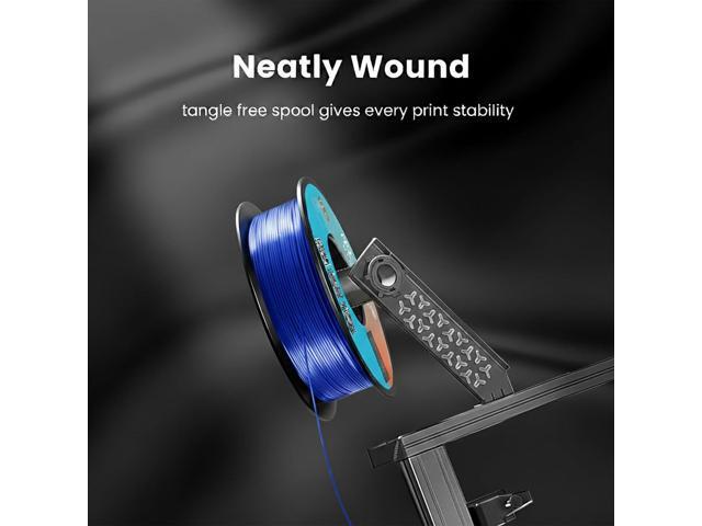 Silk PLA Filament 1.75mm Royal Blue 1KG, Shiny High Gloss Finish, Perfectly Wound, Accuracy +/-0.02mm 3D Printer Filament Vacuum Packaging