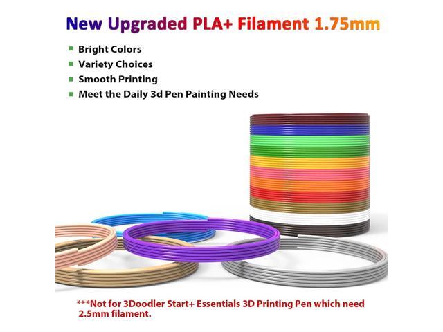 16-Color 320ft PLA 3D Pen Filament Refills - 1.75mm, Kids Safe, 250 Stencils eBook - for SCRIB3D P1 and MYNT3D Pens