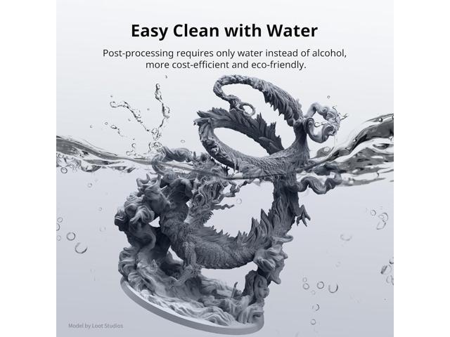 ANYCUBIC Upgraded Water Washable 3D Printer Resin 2.0, 405nm High Precision 3D Resin, Low Shrinkage Photopolymer Resin for 4K/8K/12K Capable LCD...