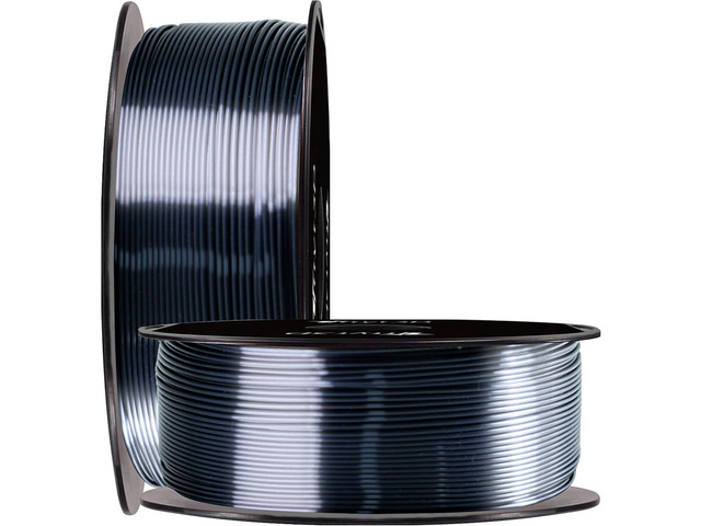 TTYT3D 3D Printer Shiny Silk Metal Sparkle Black PLA Filament, 1.75mm 3D Printing Material 1Kg Spool Widely Compatible for FDM 3D Printer