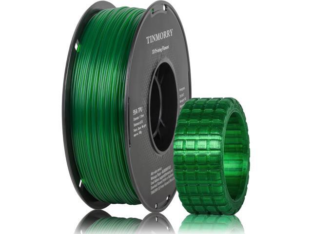 TINMORRY TPU Filament 1.75mm, TPU 95A Flexible 3D Printer Filament with Glossy Finish, Suitable for Most FDM 3D Printers, 1kg Spool (2.2 lbs),...