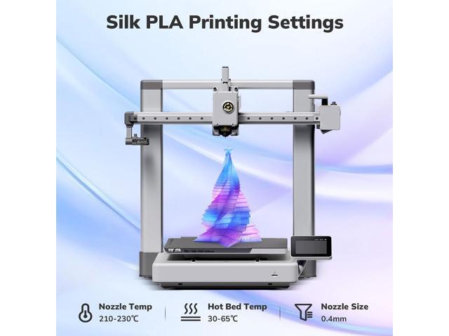 AMOLEN PLA 3D Printer Filament, PLA Filament 1.75mm Transparent Blue Purple, with Light Transmission Feature,1KG/2.2lb