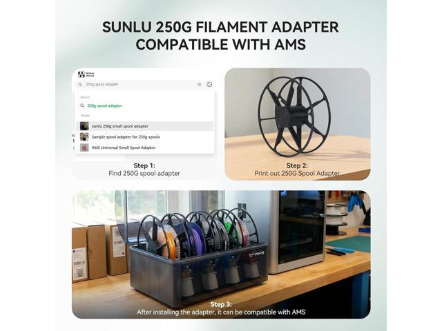 SUNLU Transparent Rainbow PLA Filament Bundle Multicolor, Neatly Wound Gradient Rainbow PLA 3D Printer Filament 1.75mm ±0.02mm, Individually Vacuum...