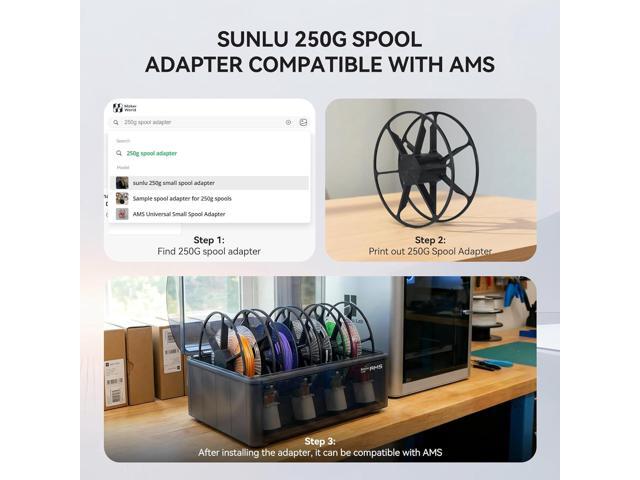 SUNLU PLA+2.0 3D Printer Filament Bundle, Multicolor PLA+ Filament 1.75mm, Individually Vacuum Packed, 0.25kg per Spool, 8 Pack, 2kg Total,...