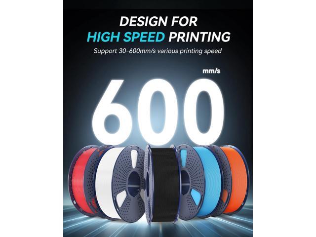 SUNLU High Speed PETG 3D Filament 1.75mm, 30mm/s - 600mm/s Print Range, High Flow Speedy 3D Printer Filament, Fit Most FDM Printers, Bambu Labs...