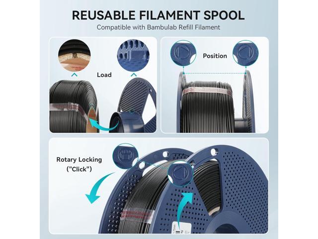 Official SUNLU PETG Filament 1.75mm, 2kg(4.4lbs) 3D Printer Filament Bundle, Strong Toughness, Better Layer Adhesion, Dimensional Accuracy +/-...