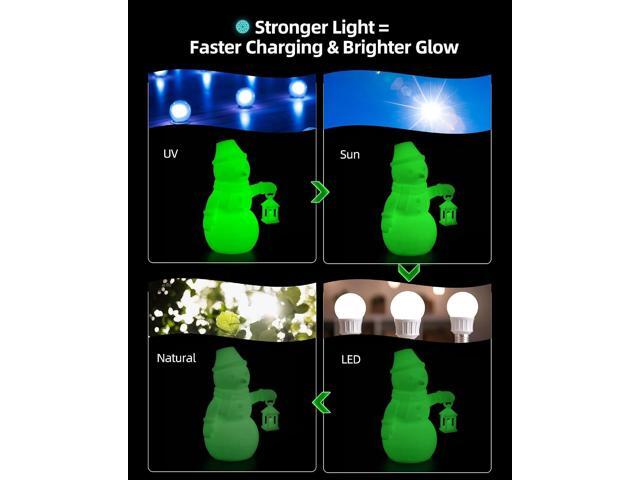 Inslogic PLA Glow in The Dark Filament, White (Blue Glow), Luminous 3D Printing Filament 1.75mm ±0.02mm, 1kg Reusable Spool, Compatible with SUNLU...