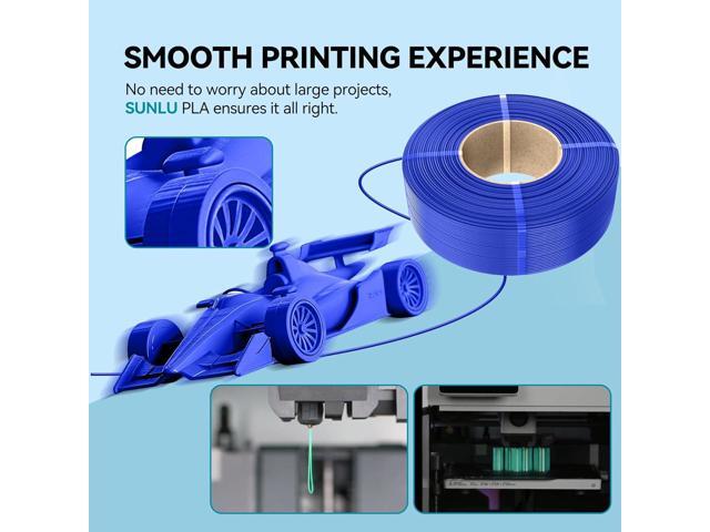 SUNLU PLA Refill Filament 1.75mm, Refill PLA 3D Printer Filament Suitable for Bambu Lab Filament and SUNLU Reusable spools, Dimensional Accuracy...
