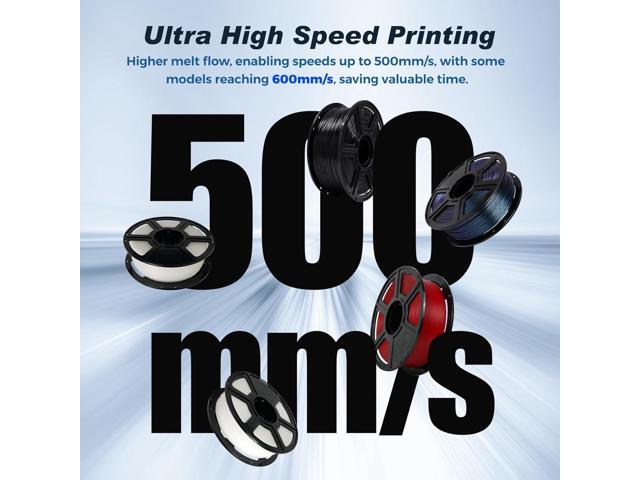 FLASHFORGE Rapid PLA Filament 1.75mm Ruby Red, 500mm/s High Speed Printing, 3D Printer Filament 1kg Spool, Dimensional Accuracy +/- 0.02mm, Enjoy...