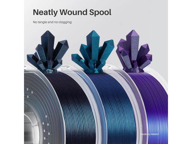 ELEGOO PLA Filament 1.75mm Galaxy Peacock Blue 1KG, Shiny 3D Printer Filament Dimensional Accuracy +/- 0.02mm, 1kg Spool(2.2lbs) 3D Printing...