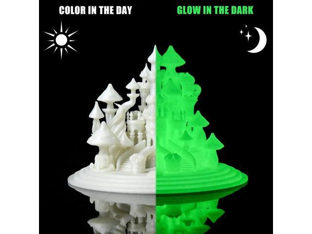 OVV3D Glow in The Dark Filament, Christmas Glow PLA Filament 1.75mm +/- 0.02mm for 3D Printing, Glow PLA Green, 3D Printer Filament,Long-Lasting...