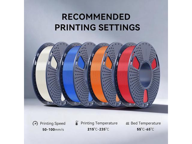 SUNLU 250g 3D Printer Filament Bundle, PLA Plus Filament 1.75mm Multicolor, Individually Vacuum Packed, 250g Spool, 4 Rolls, 1kg Total,...
