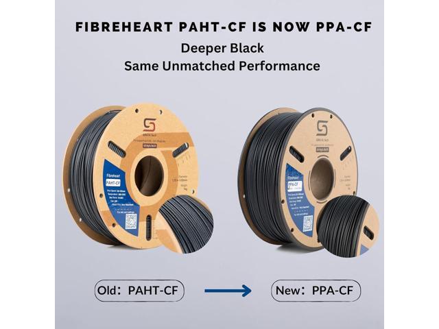 Siraya Tech Fibreheart PPA-CF 3D Printing Filament: Industrial-Grade Carbon Fiber Nylon, Superior Strength & Heat Resistance - The High Performance...