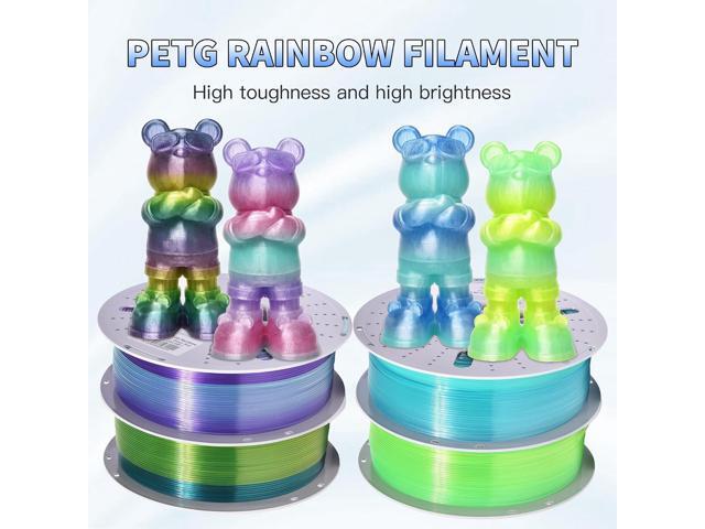PINBALL PETG 3D Printer Filament 1.75mm High Precision Durable Moisture-Proof Strong Filament Mith Better Flow Dimensional Accuracy +/- 0.02mm 4...