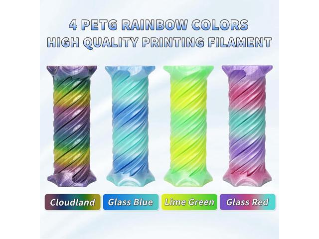 PINBALL PETG 3D Printer Filament 1.75mm High Precision Durable Moisture-Proof Strong Filament Mith Better Flow Dimensional Accuracy +/- 0.02mm 4...
