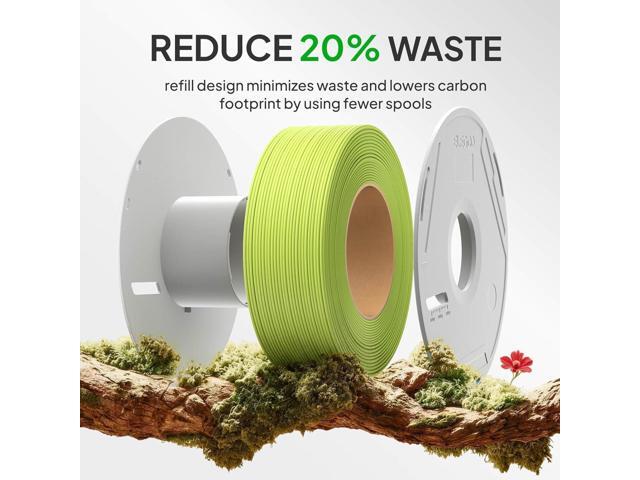 ELEGOO PLA Basic Filament with Reusable Spool Black 1KG, 1.75mm PLA 3D Printing Filament 2.2lbs High Dimensional Accuracy, Easy Installation...