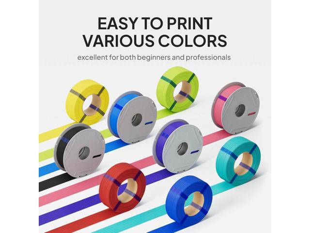 ELEGOO PLA Basic Filament with Reusable Spool Black 1KG, 1.75mm PLA 3D Printing Filament 2.2lbs High Dimensional Accuracy, Easy Installation...