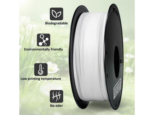 GIANTARM 3D Printer Filament, 0.5kg White PLA Filament,1.75mm Dimension Accuracy +/- 0.03mm, 3D Printing Filament