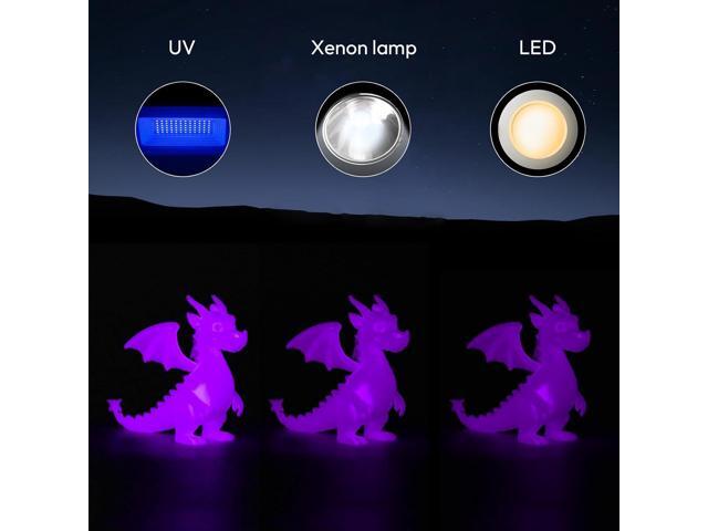 Amolen Glow in The Dark Pla FilamentShiny Silk & Glow 3D Printer Filament Pla Glow Pla Filament 1.75mm Purple, Best with UV Lamps, Dimensional...